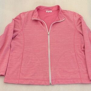 T by Talbots Pink Zip-Up Jacket